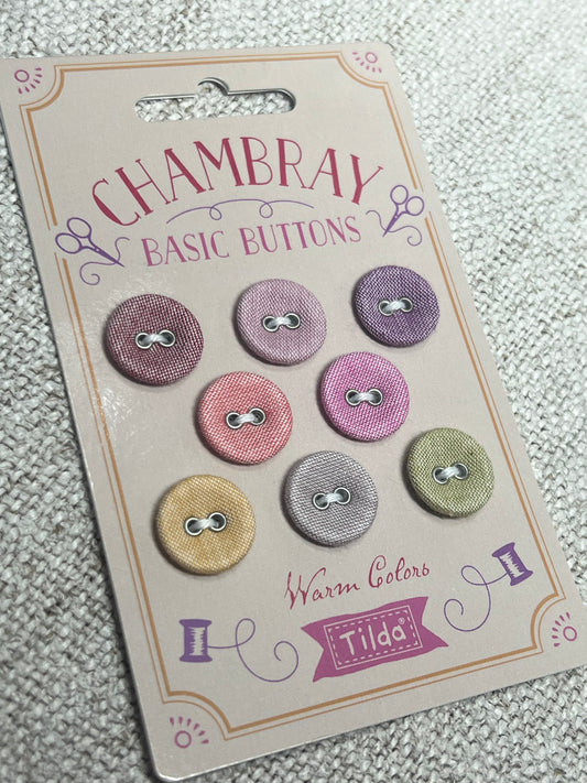 Tilda Chambray Buttons 16mm (warm)