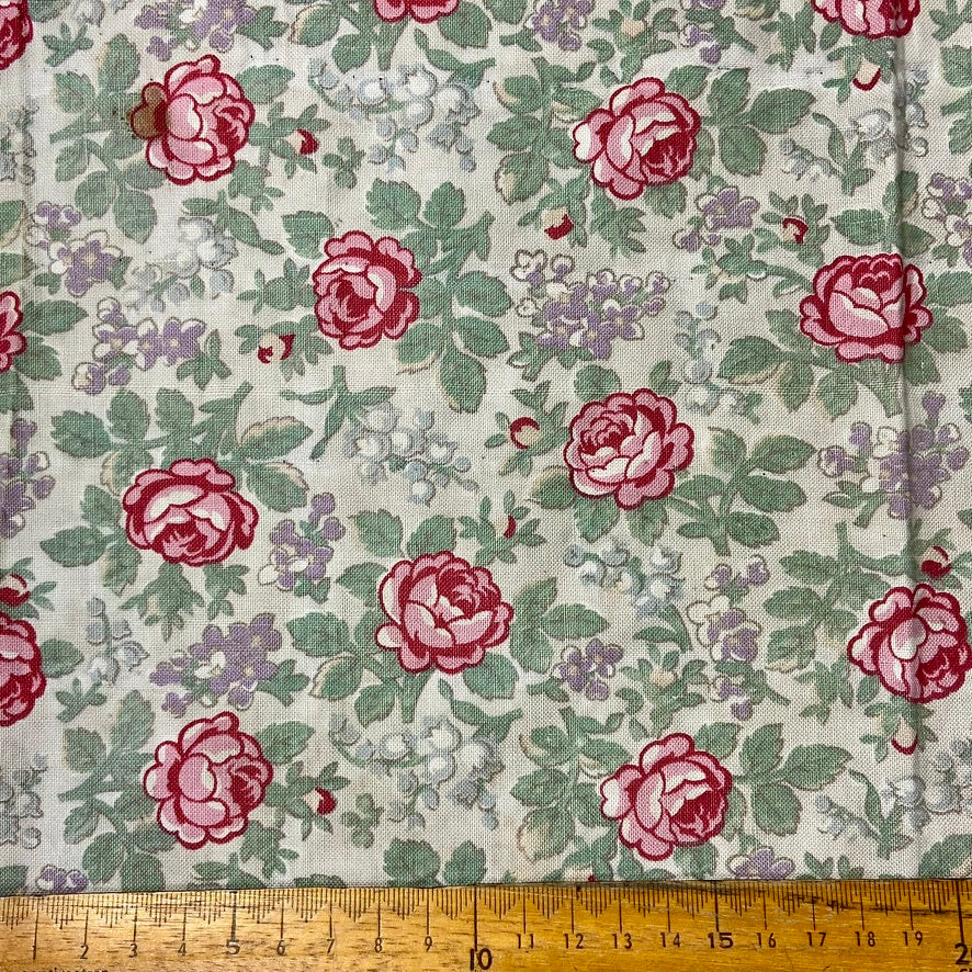 Antique and Vintage Fabric Piece No 11. 47cm x 42cm