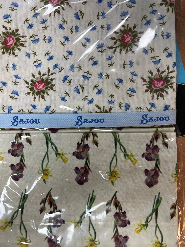 Sajou Fabric - Scissors and Florals