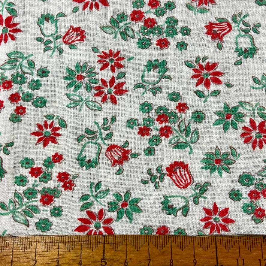 Antique and Vintage Fabric Piece No 7. 19cm x 16.5cm