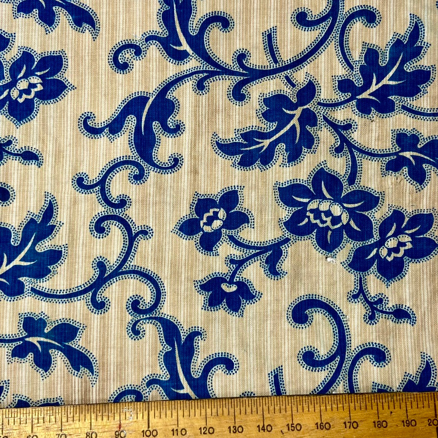 Antique and Vintage Fabric Piece No 24. 23cm x 21cm