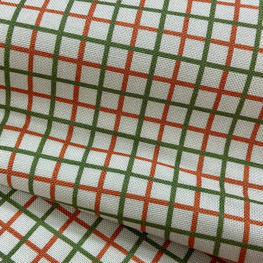 L'uccello Comptoir De Toile Alexandre (Kiwi/Tangerine Check) - DV6467