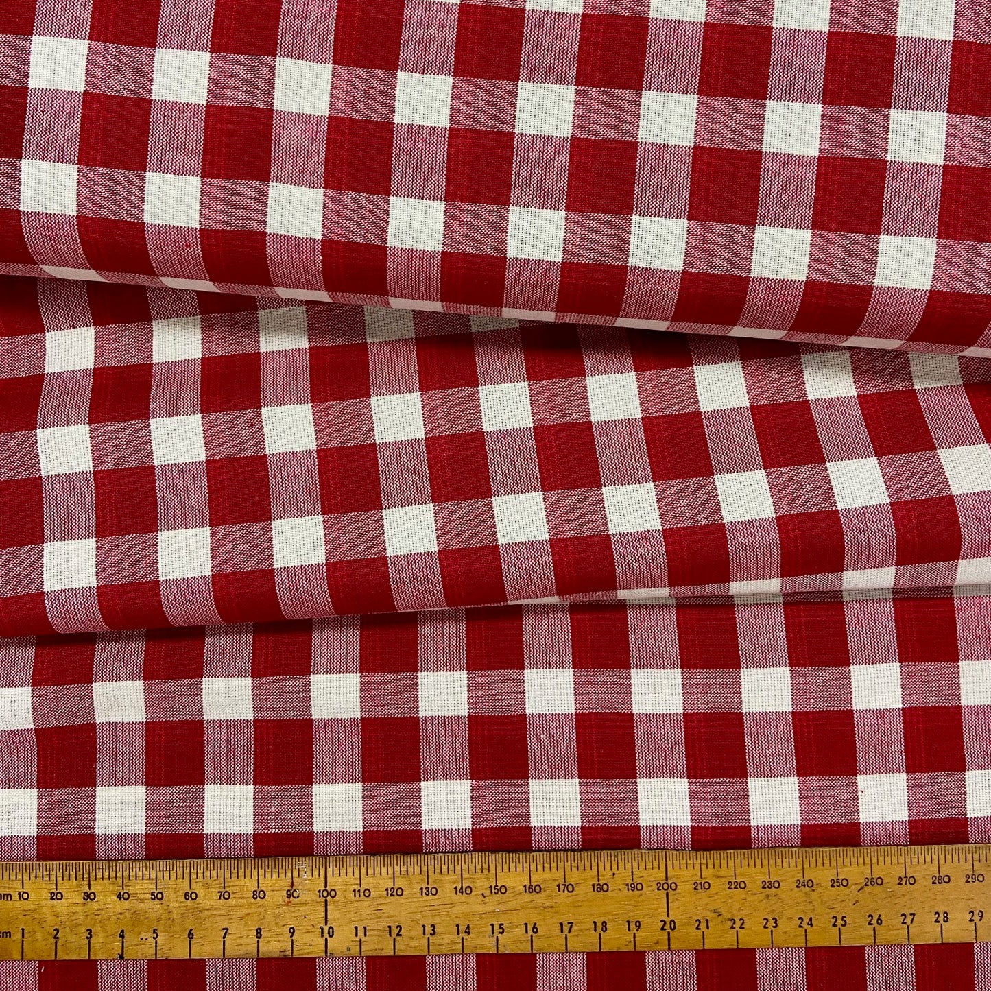 L'uccello Comptoir De Toile Apolline (Large scale red plaid woven) - DV5158