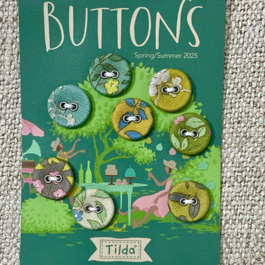 Tilda Sunday Brunch buttons - green