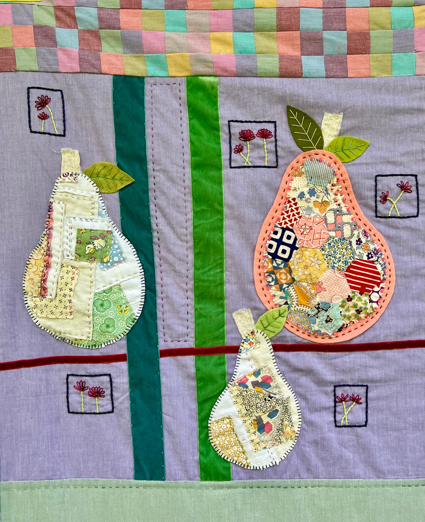 Postage Stamp Pears Pattern