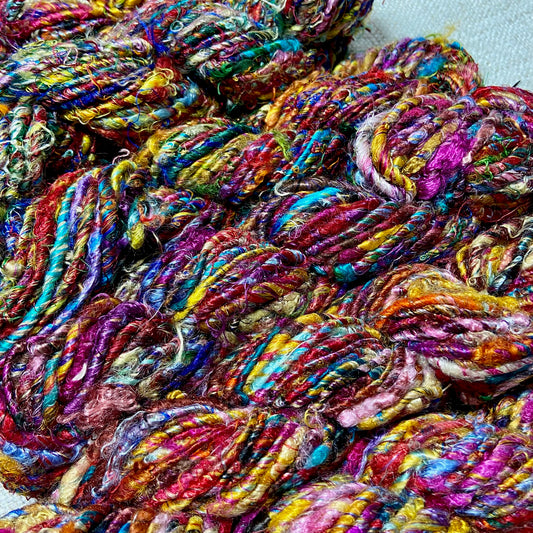 Reclaimed Silk Fibre Skeins