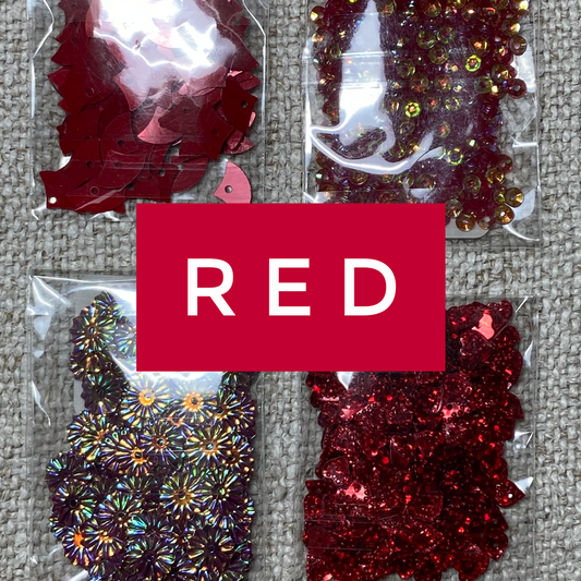 Sequin Collection Red