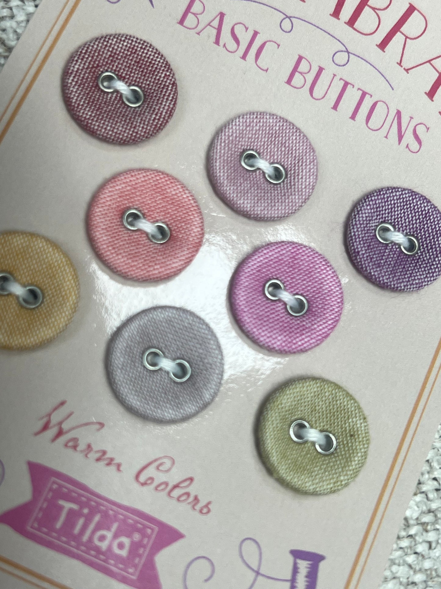 Tilda Chambray Buttons 16mm (warm)