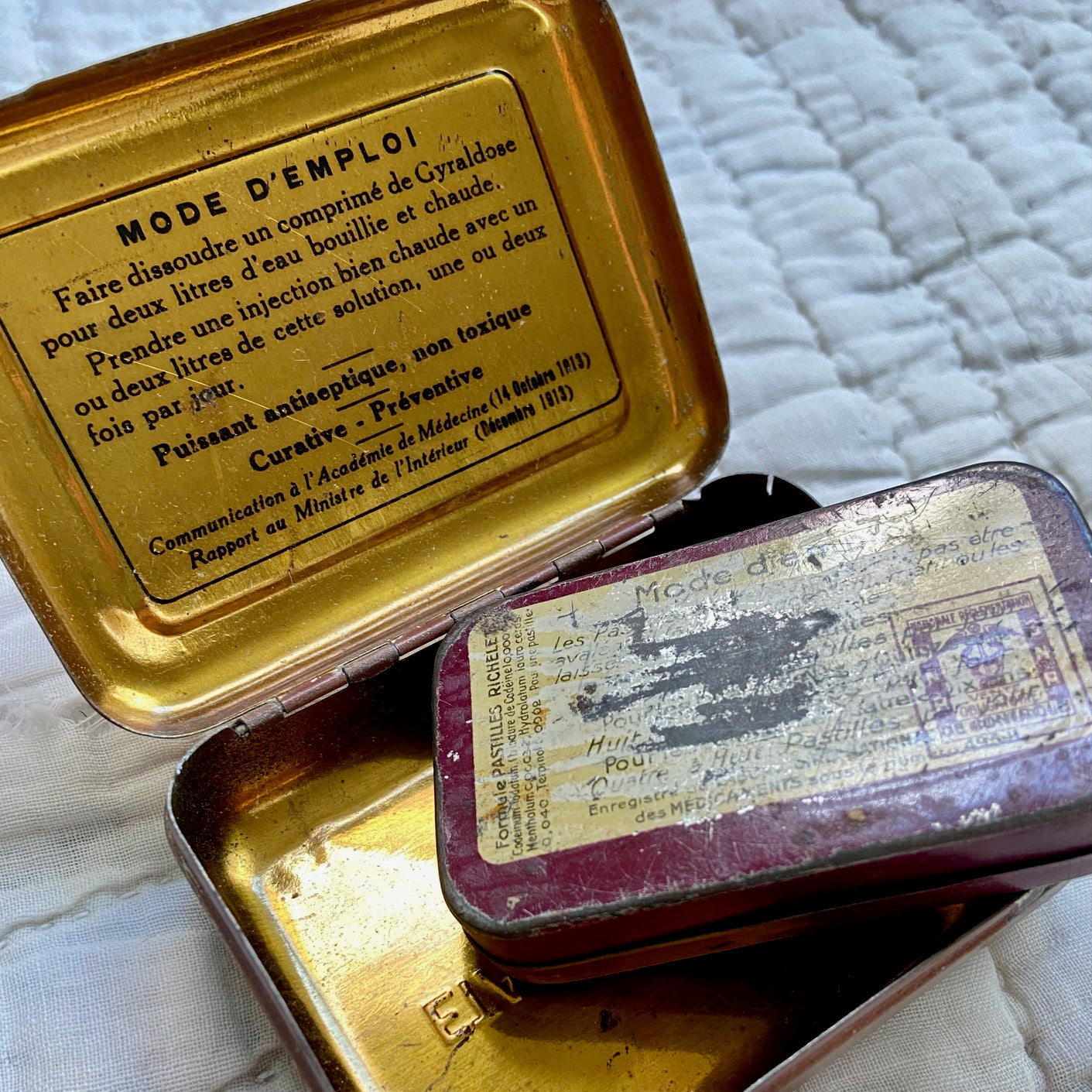 Old French Tins - Item 23429