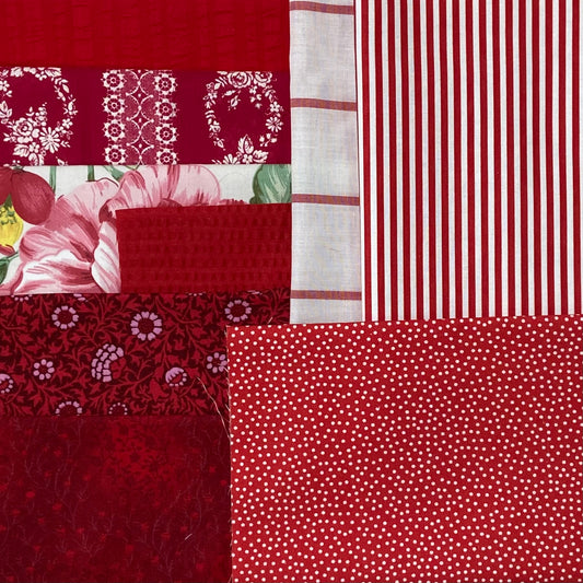 Reclaimed Textile Mixed Pack - Reds