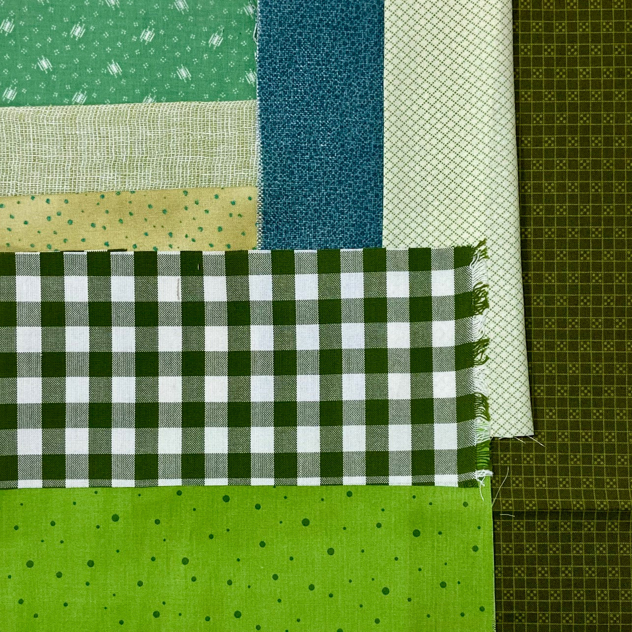 Reclaimed Textile Mixed Pack - Green