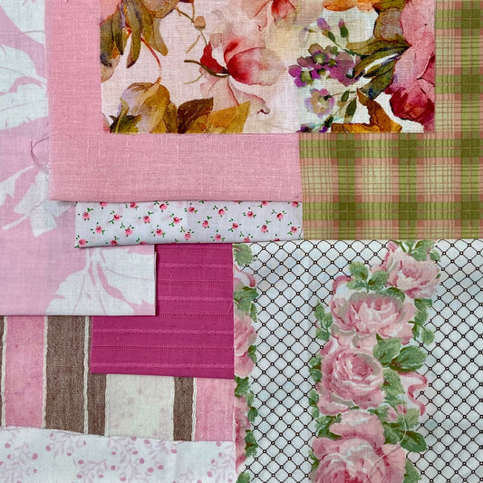 Reclaimed Textile Mixed Pack - Pink