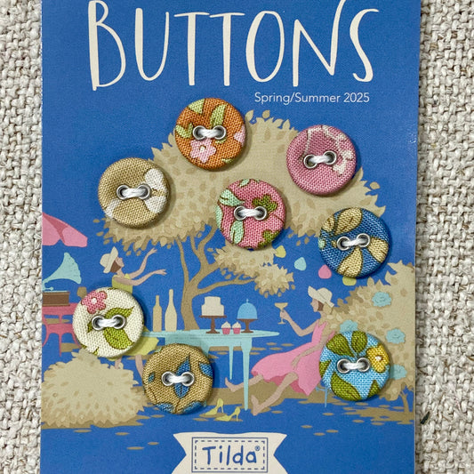 Tilda Sunday Brunch buttons - blue