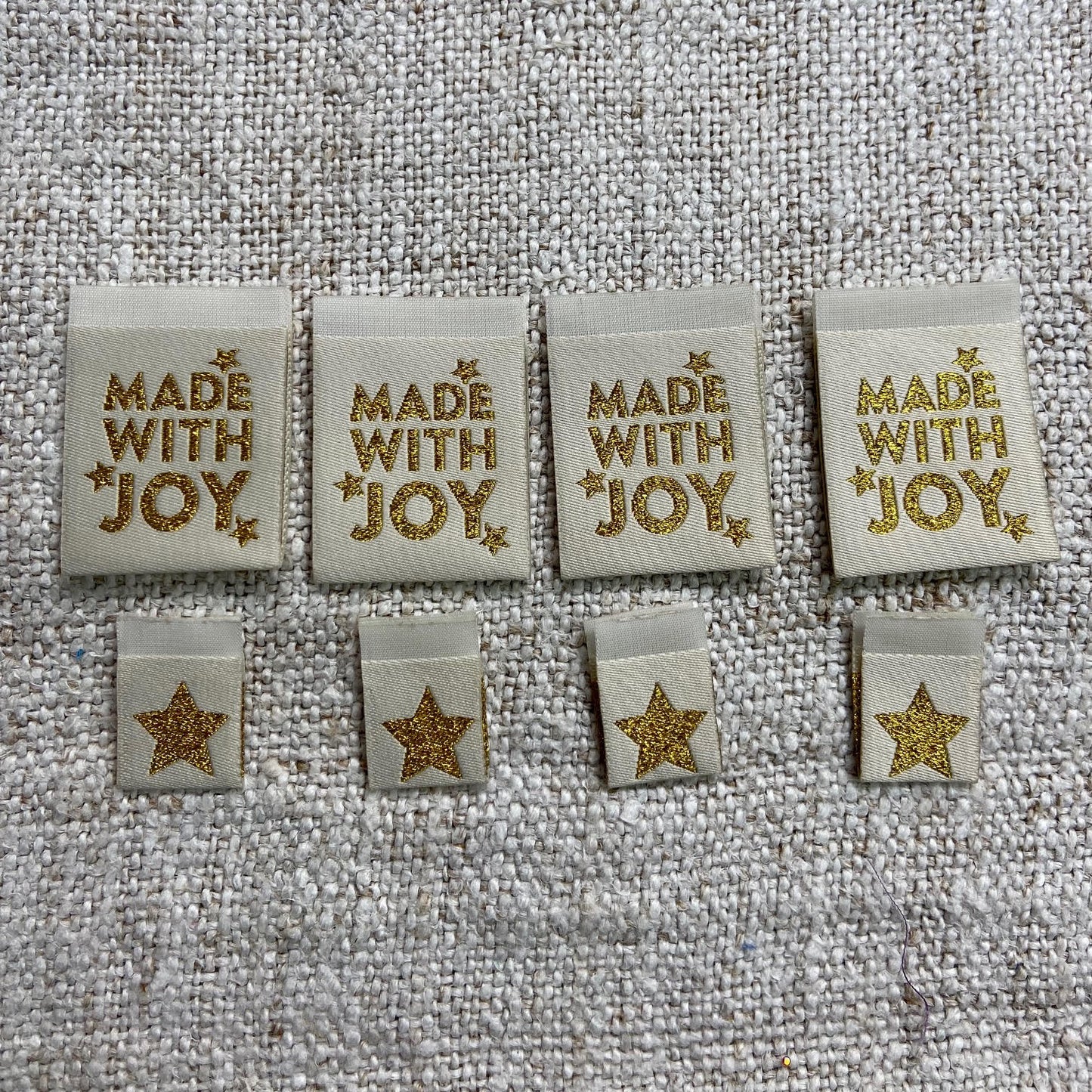 Gold and Cream 'Joy' Labels