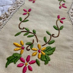 Pair of Hand Stitched Doilies - Item 23471