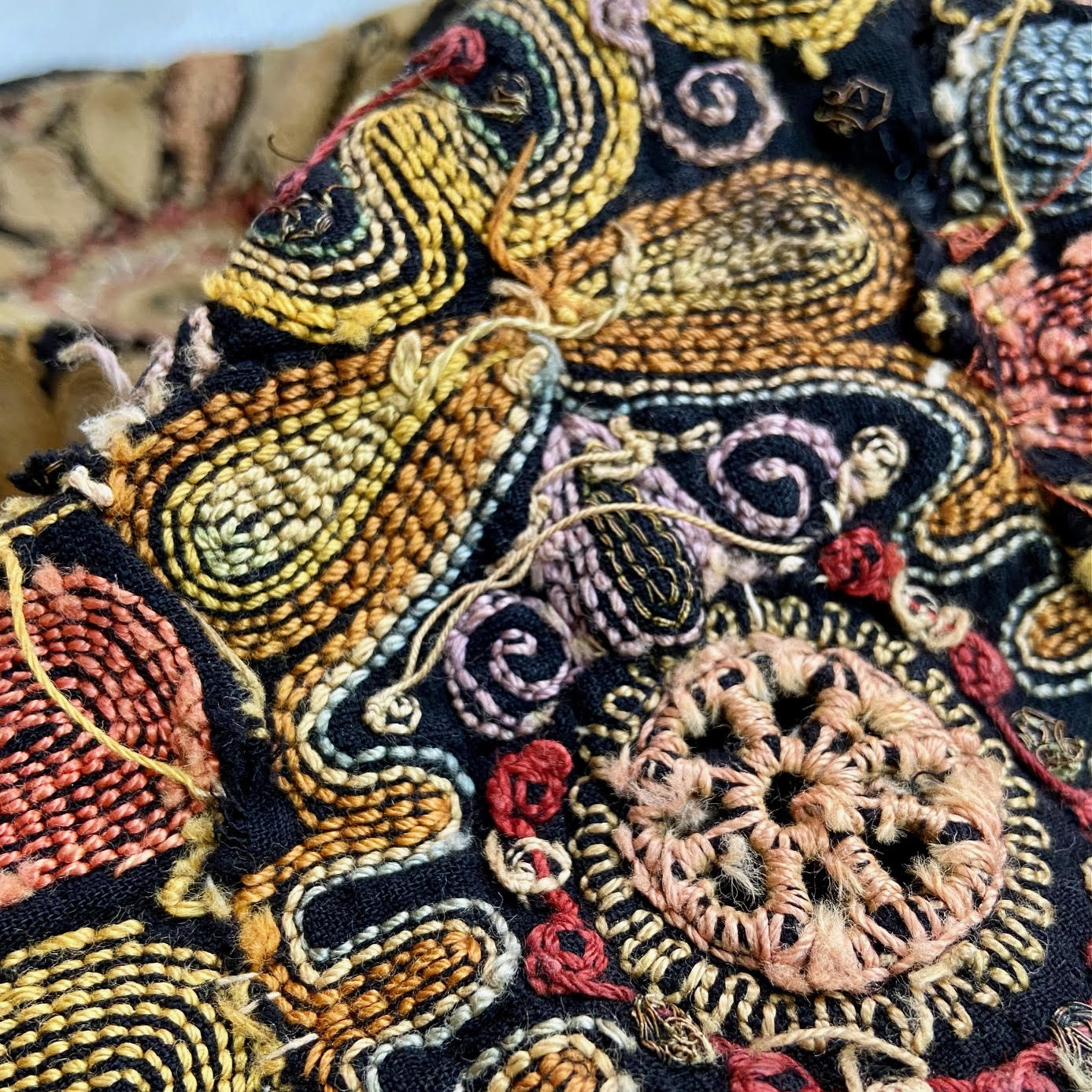Velvet with Cotton Stitching - Item 23501